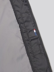U.S. Polo Assn. Black Mens Diamond Quilt Padded Collared Jacket - Image 9 of 11
