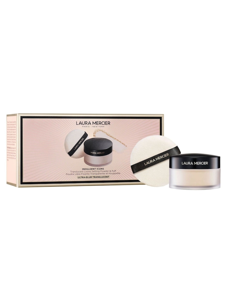 Laura Mercier Indulgent Icons Loose Setting Powder and Velour Puff Worth Set 61 - Image 1 of 7