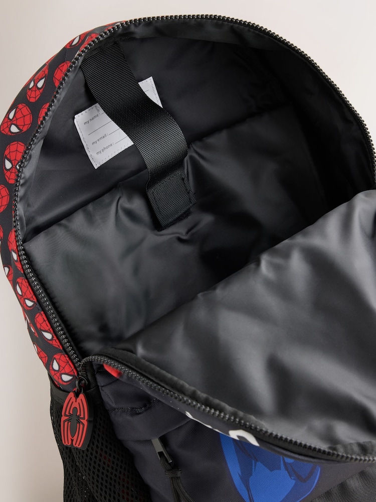 Black/Red Spiderman Backpack - Image 6 of 6