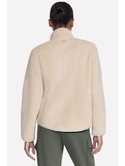 Skechers Cream Sherpa Jacket - Image 1 of 8