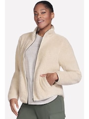 Skechers Cream Sherpa Jacket - Image 3 of 8