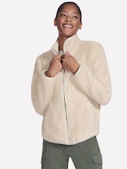 Skechers Cream Sherpa Jacket - Image 5 of 8