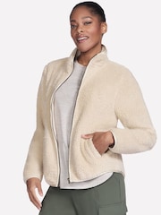 Skechers Cream Sherpa Jacket - Image 6 of 8