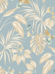Ohpopsi Antique Blue Hummingbird 10M Wallpaper - Image 3 of 3