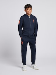 U.S. Polo Assn. Navy Blue Boys Player 3 Zip Hoodie and Joggers Set - Image 1 of 10