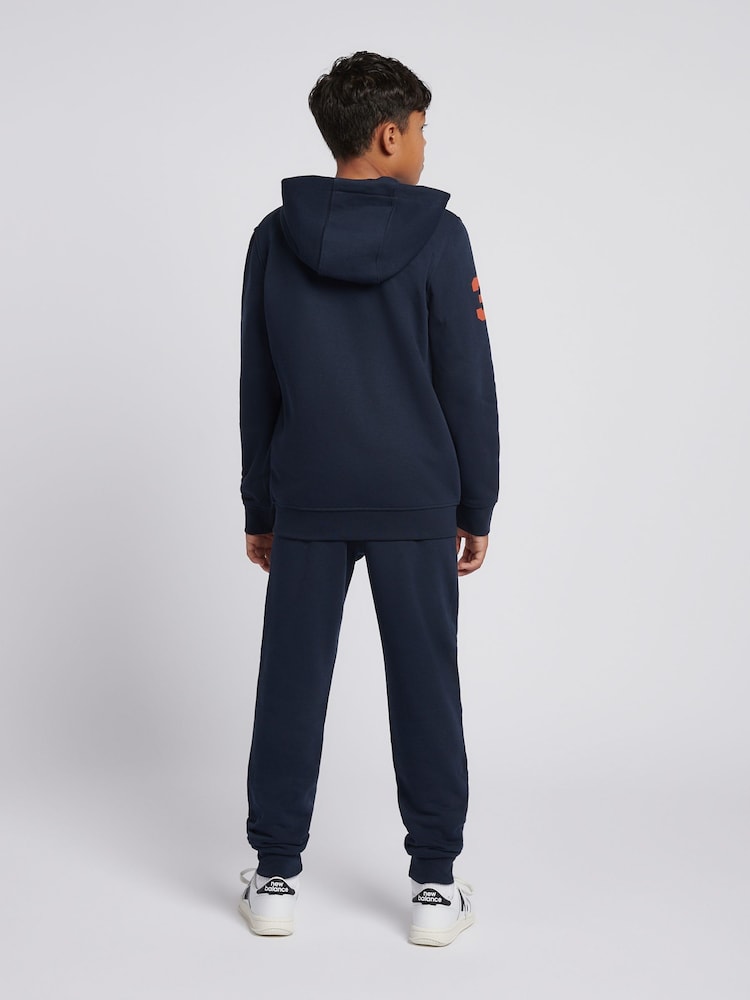 U.S. Polo Assn. Navy Blue Boys Player 3 Zip Hoodie and Joggers Set - Image 2 of 10