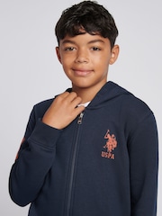 U.S. Polo Assn. Navy Blue Boys Player 3 Zip Hoodie and Joggers Set - Image 5 of 10
