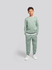 U.S. Polo Assn. Green Double Horsemen Crew Sweatshirt and Joggers Set - Image 1 of 12