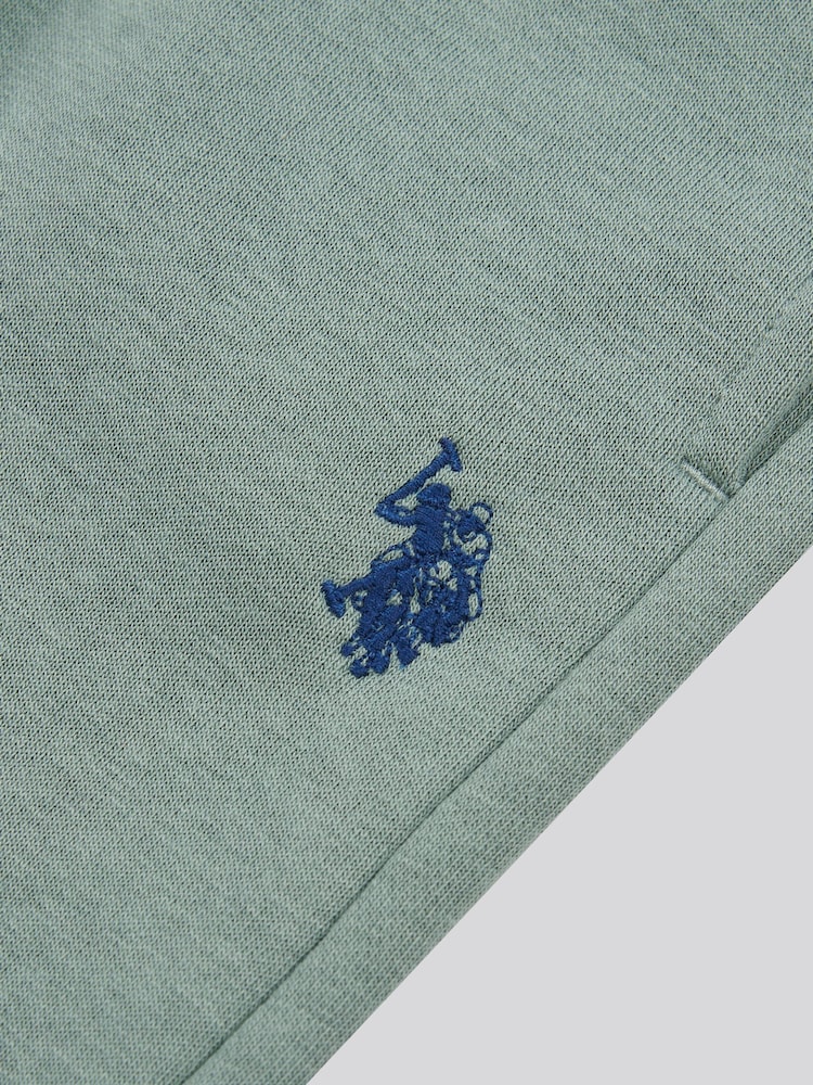 U.S. Polo Assn. Green Double Horsemen Crew Sweatshirt and Joggers Set - Image 12 of 12