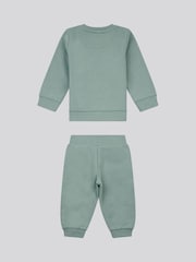 U.S. Polo Assn. Green Double Horsemen Crew Sweatshirt and Joggers Set - Image 8 of 12