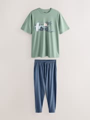 Green Ford License Short Sleeve Pyjamas Set - Image 1 of 5
