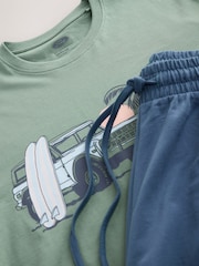 Green Ford License Short Sleeve Pyjamas Set - Image 4 of 5