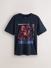 برتقالي/أسود - Graphic Short Sleeve Jersey Pyjamas Set 2 Pack - صورة 8 من 12