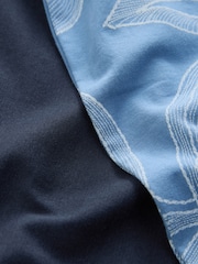 Blau - Printed Short Sleeve Pyjamas Set - Bild 10 von 10