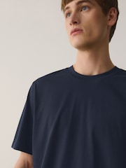 Blau - Printed Short Sleeve Pyjamas Set - Bild 3 von 10