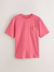 Coral/Blue Printed Short Sleeve Jersey Pyjamas Set 2 Pack - Image 12 of 15