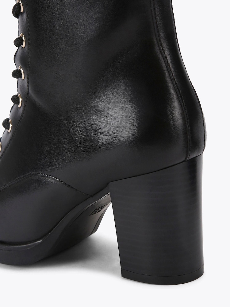 KG Kurt Geiger Lace-Up Black Boots - Image 5 of 5 KG Kurt Geiger Lace-Up Black Boots - Image 5 of 5