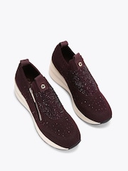 Carvela High Rise Zip Knit Trainers - Image 2 of 4