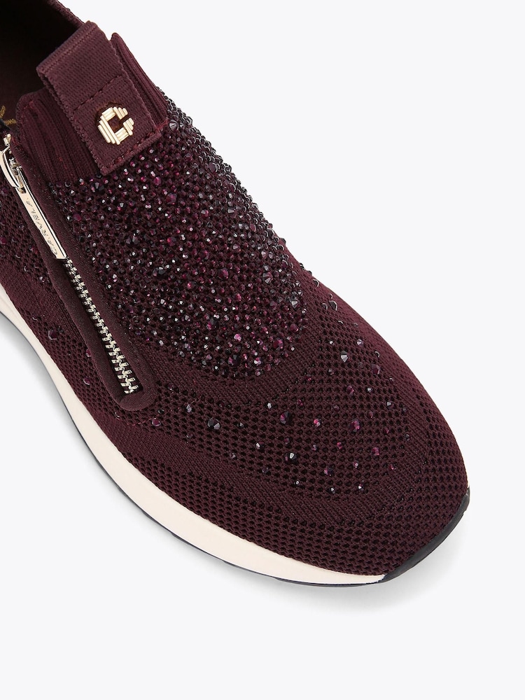 Carvela High Rise Zip Knit Trainers - Image 4 of 4