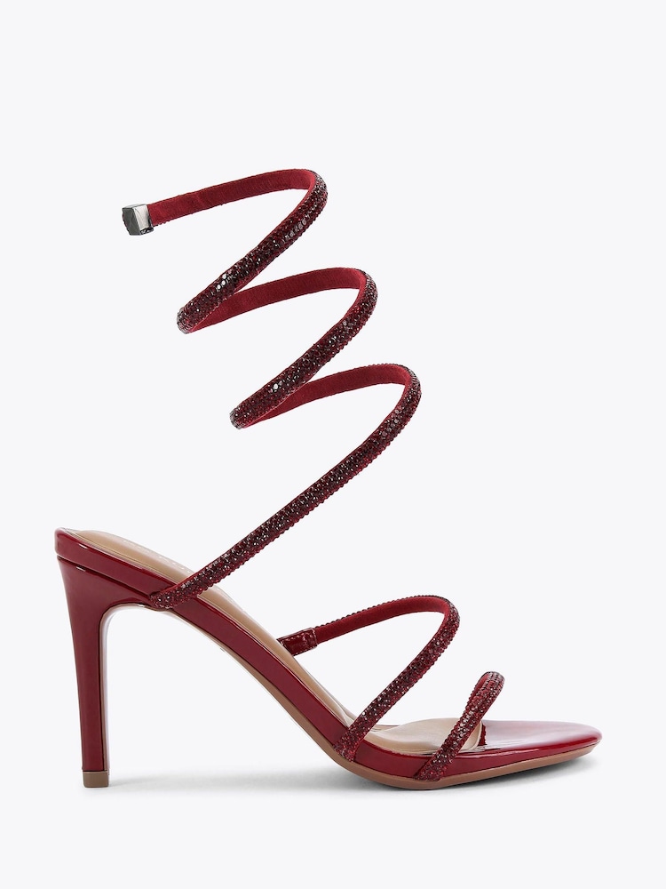 KG Kurt Geiger Red Athena Sandals - Image 2 of 5