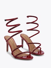 KG Kurt Geiger Red Athena Sandals - Image 3 of 5