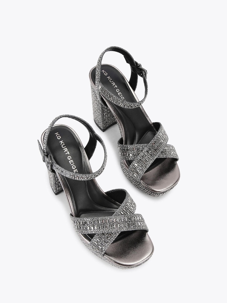 KG Kurt Geiger Fleur Platform Sandals - Image 2 of 4