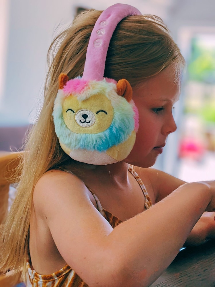Squishmallows Cream Rainbow Plush Bluetooth Headphones - Image 1 of 5