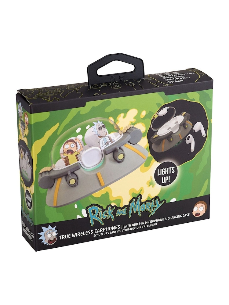 Rick and Morty Grey Green Light up TWS Earbuds - Image 5 of 5