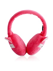 Squishmallows Pink White Plush Bluetooth Headphones - Image 3 of 4