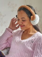 Squishmallows White Brown Black Plush Bluetooth Headphones - Image 3 of 5