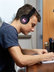 Rick and Morty Black Green Light Up Bluetooth Headphones - Image 1 of 4