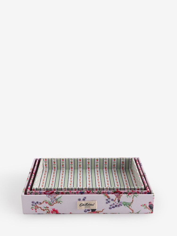 Cath Kidston Birds Set of 3 Trays - Image 1 of 5