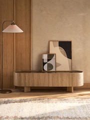 Mid Natural Nomad Oak Effect Up to 70 inch TV Unit - Image 1 of 12