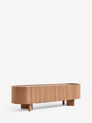 Mid Natural Nomad Oak Effect Up to 70 inch TV Unit - Image 11 of 12