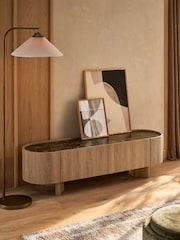 Mid Natural Nomad Oak Effect Up to 70 inch TV Unit - Image 2 of 12