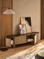 Mid Natural Nomad Oak Effect Up to 70 inch TV Unit - Image 3 of 12