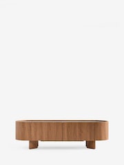 Mid Natural Nomad Oak Effect Up to 70 inch TV Unit - Image 8 of 12