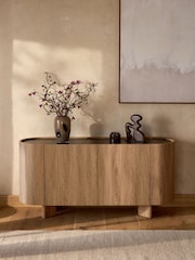 Mid Natural Nomad Oak Effect Large Sideboard - Image 1 of 11