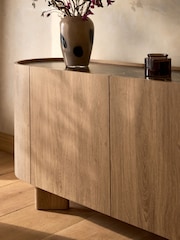 Mid Natural Nomad Oak Effect Large Sideboard - Image 7 of 11