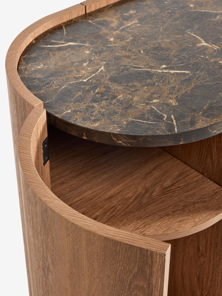 Mid Natural Nomad Oak Effect Small Sideboard - Image 11 of 11