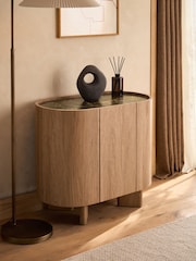 Mid Natural Nomad Oak Effect Small Sideboard - Image 2 of 11