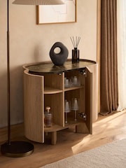 Mid Natural Nomad Oak Effect Small Sideboard - Image 3 of 11