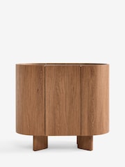 Mid Natural Nomad Oak Effect Small Sideboard - Image 8 of 11