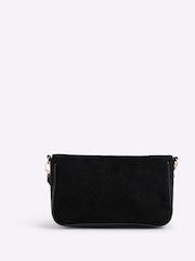 River Island Black Faux Suede Cross-Body Bag - Image 2 of 6