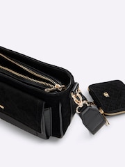 River Island Black Faux Suede Cross-Body Bag - Image 4 of 6