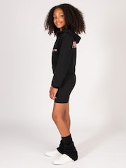 Pineapple Black Girls Half Zip Black Hoodie - Image 3 of 5