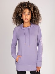 Pineapple Purple Womens Longline Hoodie - Image 1 of 4