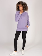 Pineapple Purple Womens Longline Hoodie - Image 2 of 4