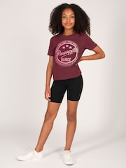 Pineapple Red Girls Burgundy Ombre Star T-Shirt - Image 2 of 5