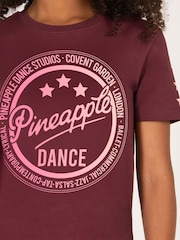 Pineapple Red Girls Burgundy Ombre Star T-Shirt - Image 3 of 5